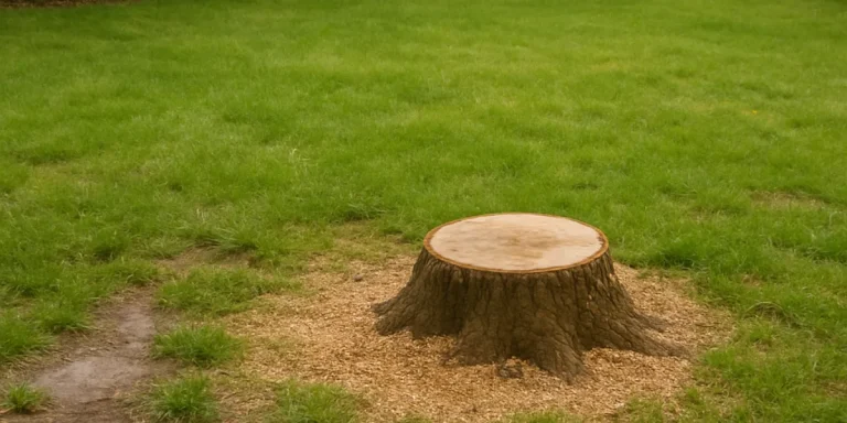 how to remove tree from yard without damaging lawn
