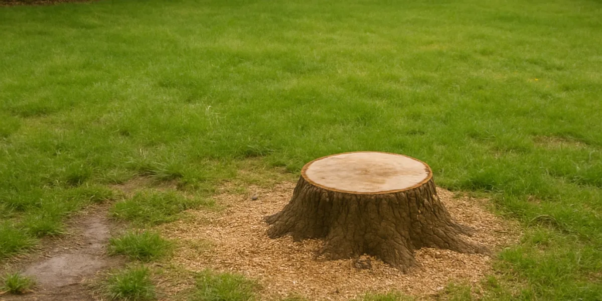 how to remove tree from yard without damaging lawn